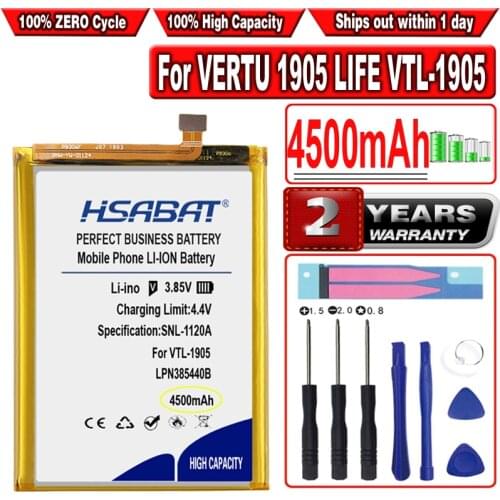 HSABAT 4500mAh LPN385440B Battery for VERTU 1905 VTL-1905