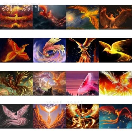 Diamond Painting Flying Phoenix Animal Square Diamond Round Diamond Decoration Customizable Wall Art Decoration for Living Room