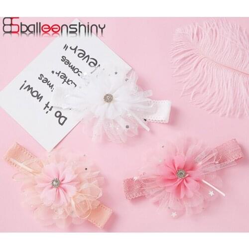 BalleenShiny 2021 New 2pcs Lace Headband Hot Sale Little Princess Baby Fashion Headwear Accessories Non-marking Headband Girls