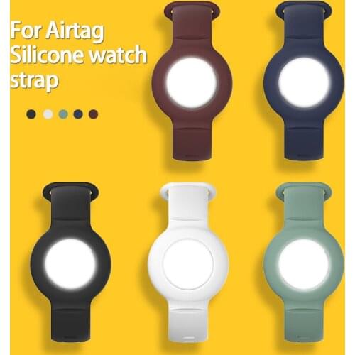 Bracelet For AirTag Anti-Lost Silicone Case Protective Cover Design For Apple Airtag Tracking Locator Wristband