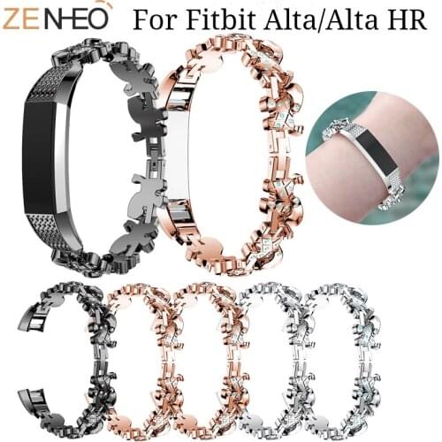 Stainless Steel Bracelet Band for Fitbit Alta/Alta HR watch Strap Rhinestone Wristband For Fitbit Alta HR Watchbands Accessories