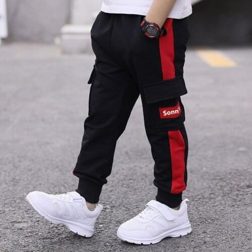 Children Pants Boy Sports Pants Enfant Big Boy Pants Spring Autumn Teenage Kids Trousers For Boys Clothes 5 6 8 9 10 12 13 Years