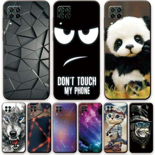 For Huawei P40 Lite Case Silicone Soft TPU Phone Cases For Huawei P40 Lite P 40 Lite Cool Black Back Cover For Huawei P40 Lite