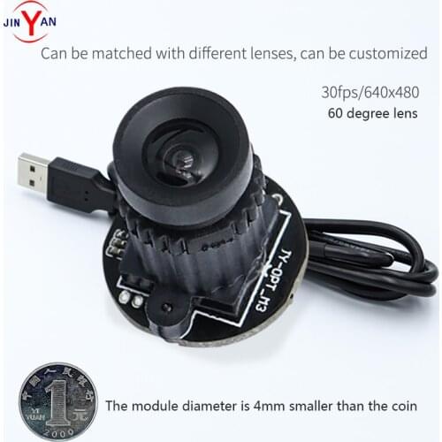 Jinyan 0.3MP mini camera UVC protocol WDR USB2.0 camera module OV7740