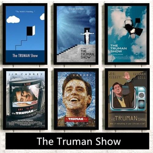 Nordic The Truman Show Movie HD Star Canvas Painting Wall Art Posters and Prints Wall Art Picture for Living Room Decor