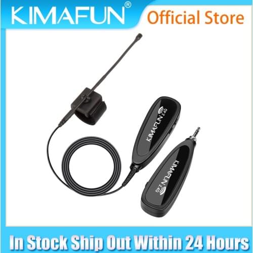 KIMAFUN Lapel Microphone Collar Pickup Microphone Wired Instrument Flute Microphone Clip for Stage Performance