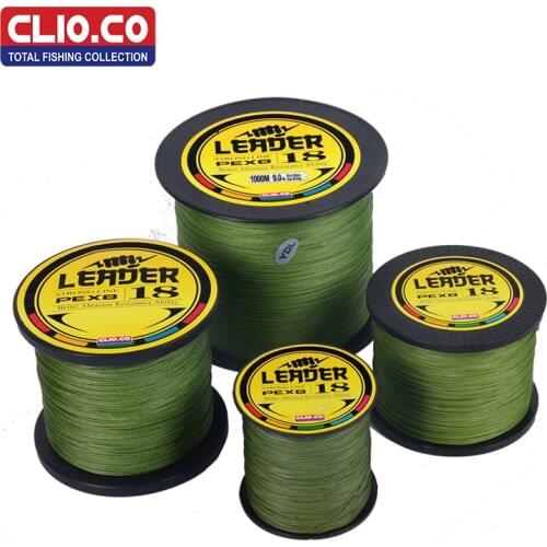 CLIO.CO100M 300M 500M 1000M Brand super strong Japan multifilament PE braided fishing line 8 strands braided wires 10-300LB