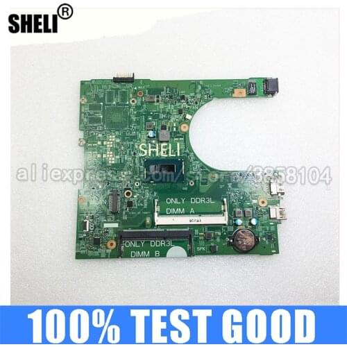 SHELI 3458 Laptop Motherboard 14216-1 CN-0YNW6D YNW6D PWB:1XVKN REV:A00 Mainboard Notebook for DELL SR1EF I5-4210U Inspiron DDR3