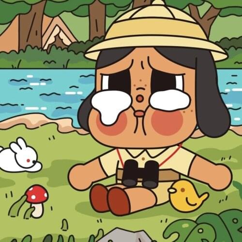 Cute Anime Figure Gift Surprise Box Original Pop Mart Crybaby Jungle Adventure Series Blind Box Toys Model Confirm Style