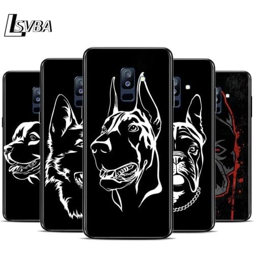 Cute Pitbull Dog Art For Samsung Galaxy A9 A8 A7 A6 A6S A8S A5 A3 Star Plus 2018 2017 2016 Soft Phone Case