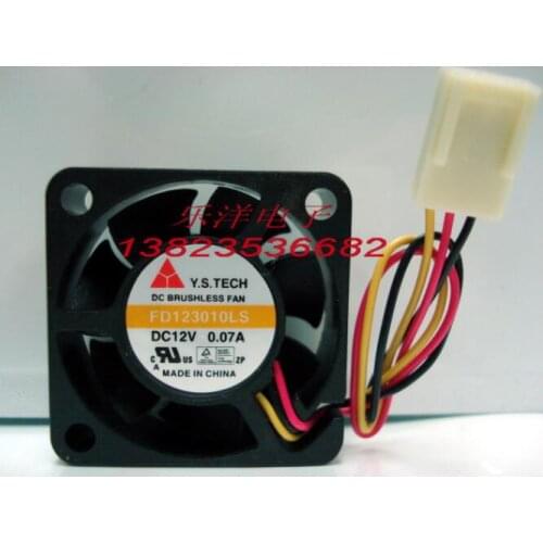 Wholesale: original . FD123010LS 12V 30*30*10MM three line mute HD fan 3CM