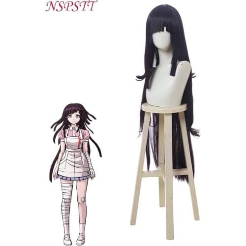 ROLECOS Anime Danganronpa Cosplay Wig Mikan Tsumiki Cosplay Hair 100cm Women Long Wig Synthetic Heat Resistant Hair