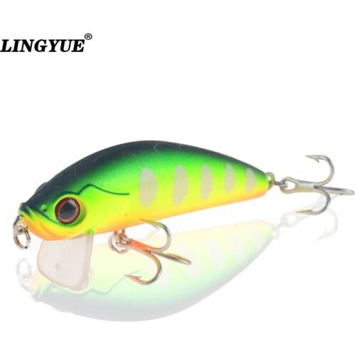 1pcs Fishing Lure 3D Eyes Floating Minnow Aritificial Laser Wobblers Crankbait Hard Plastic Fishing tackle 6# Hook Pesca