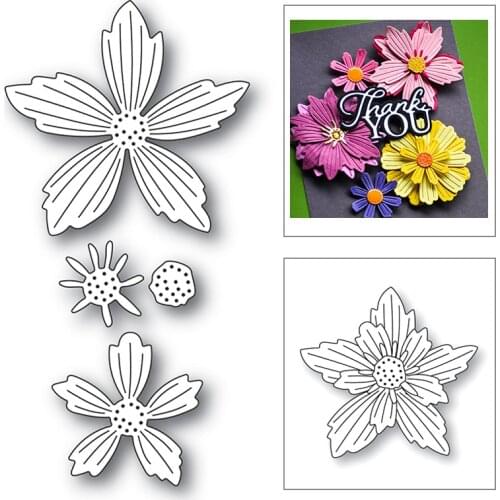 Frame Die Cuts New Layered Metal Cutting Dies Flowers Pattern 2021 for Decor Crafts Stamps Scrapbooking Greeting Card Handmade