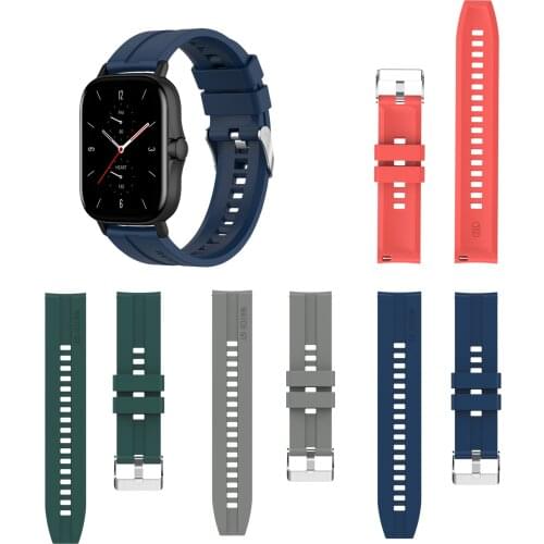 Silicone Bands Compatible with Amazfit GTS 2e/GTS2/GTS2mini Watchband Strap For Amazfit 20MM Band Replacement