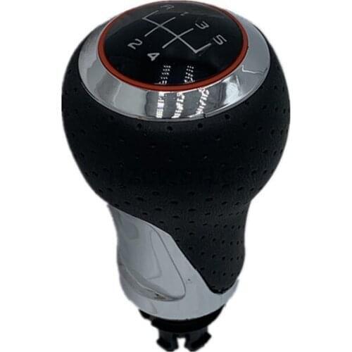 New 5 Speed Gear Car Shift Gear Knob With Red Ring For Audi A4 S4 B8 8K A5 8T 8F Q5 8R S Line 2007 2008 2009 2010 -2015
