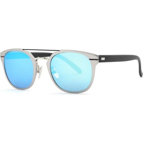 DENISA Luxury Brand Pink Mirror Sunglasses Women Men Fashion Round Sunglasses Coating Lens Shades Eyewear UV400 Oculos G1808