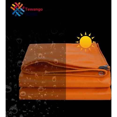 Tewango PVC Canvas 420GSM Fire And Flame Retardant Waterproof Tarp Outdoor Camping Tent Party Tent Tarpaulin Cover