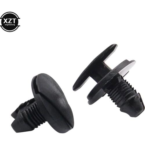 20Pcs For Peugeot Citroen Black Interior Clip Auto Fastener Car Push Type Rivet Retainer Bumper Fender Fixed Clamp