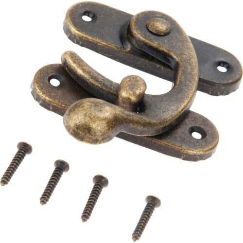 1pc Hardware Box Hasps Jewelry Gift Wine Wooden Box Hasp Latch Hook Leather Craft Bag Decorative 101*85mm