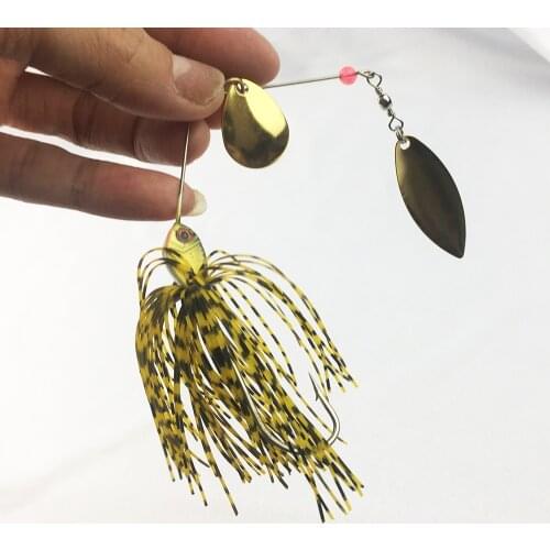 10pcs Spinnerbait Fishing lure hard Buzz Flash Baits Spinner spoon Swisher Bass Pike Fast searching long casting lures