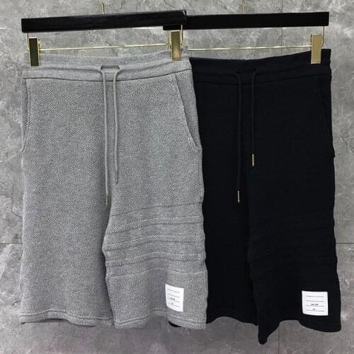 2021 Fashion Brand Men Summer Solid Cotton Casual Sports Trousers Tracksuit Bottoms Hollow out Shorts