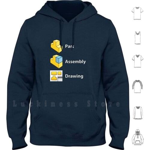 3d Cad / Cam / Cae Solid Works | Black Version Hoodies Long Sleeve Solid Works Solidworks Cad Cam Cadcam Cae