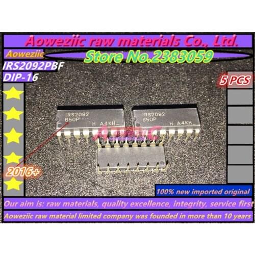 Aoweziic 2016+ 100% new imported original IRS2092PBF IRS2092 DIP-16 audio power amplifier