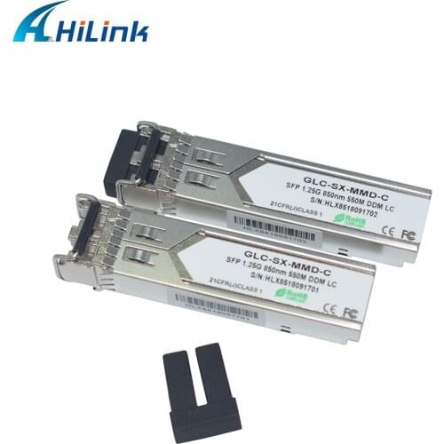 5PCS/Lot 1.25G SFP 850nm 500M MultiMode DDM Dual LC Connector