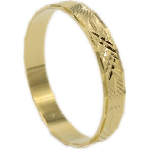 Infant Bangle Unopen Bracelet Yellow Gold Filled Lovely Engraved Baby Jewelry Diameter 42mm Drop Shipping