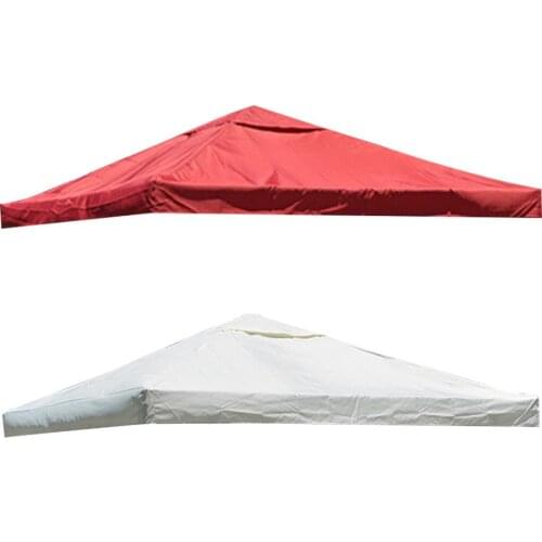 3x3m Outdoor Gazebo Cover Waterproof 300D Polyester Cloth Sun Canopy Gazebo Top Replacement Cloth Cover For Courtyard Garden