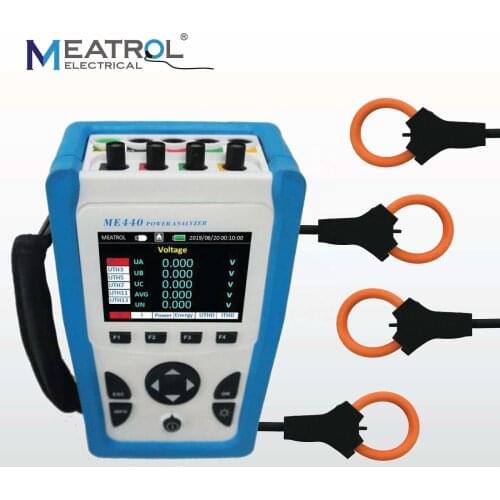MEATROL ME440 rogowski connected electric meter watt meter kwh meter rogowski coil Clamp Meter