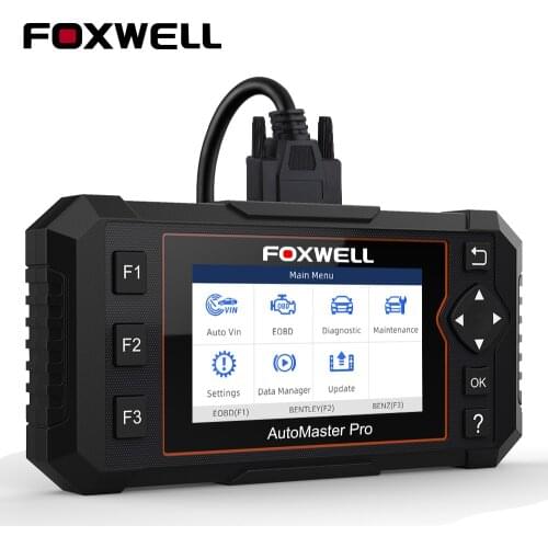 FOXWELL NT614 Elite OBD2 Scanner Auto Car Diagnostic Scan Tool Engine ABS SRS AT Oil EPB Reset ODB2 OBD Code Reader Free Update