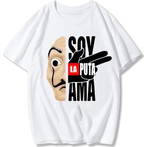 La Casa De Papel Tshirt Money Heist Tees TV Series T Shirt Women T Short Sleeve House of Paper Funny korean Female T-Shirt Tops