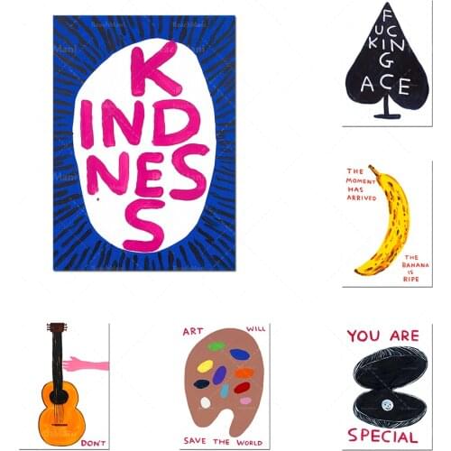 David Shrigley Art Prints, David Shrigley Contemporary Art, David Shrigley Wall Art Canvas Painting Posters Home Decor Posters a