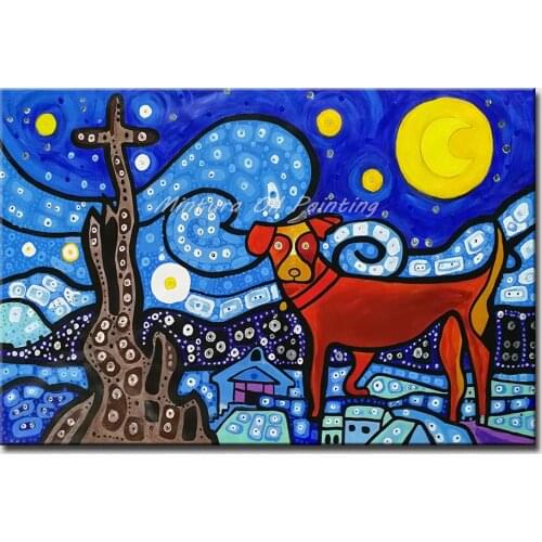 Mintura Oil Paintings on Canva Handmade Creative Painting by Van Gogh Wall Art Home Decor Hotel Decor Wall Sticker Art No Framed