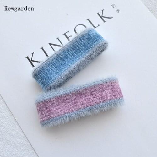 Kewgarden Plush Hook Edge Ribbons 1" 25mm Handmade Tape DIY Hairbow Corsage Sewing Accessories Packing Riband 10 Yards