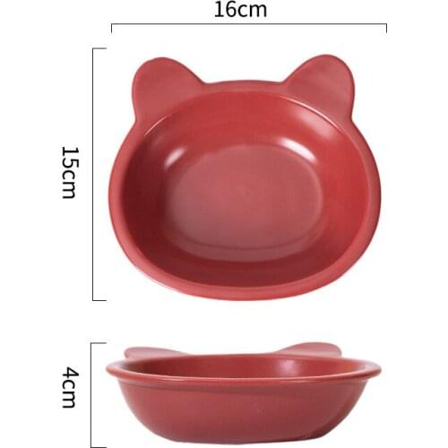 Cartoon Cat Ceramic Bowl Household Childrens Creative Nordic Style Lovely Noodles Salad Cake Complementary Food Bowl