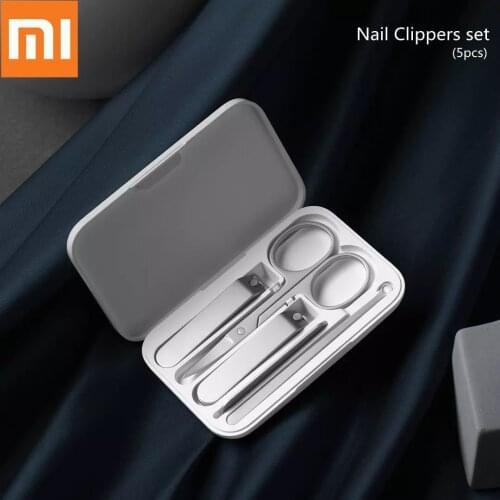 Xiaomi Mijia Stainless Steel Nail Clippers Set Trimmer Pedicure Care Clippers Earpick Nail File Professional Beauty Tools