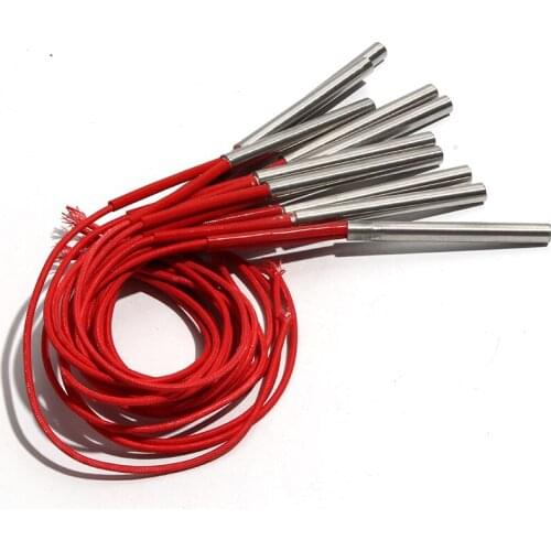 7mmx98/100/105/110/115mm Cartridge Heater Heating Element Single-End110V/220V/380V 170W/180W/190W/200W for Molding 10pcs