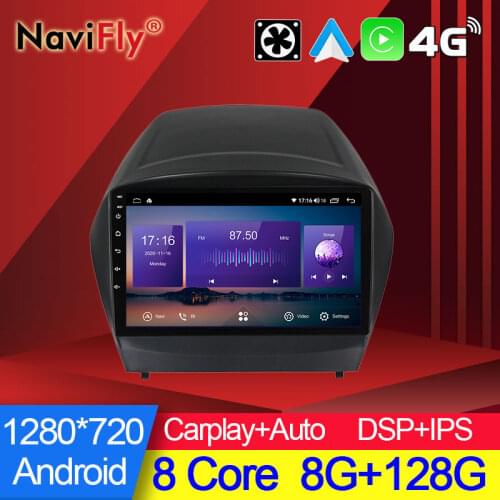 NaviFly 7862 6GB+128GB Carplay QLED 1280*720 Android All In One Car Intelligent System For Hyundai Tucson 2 LM IX35 2009 - 2015