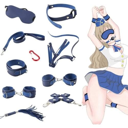 New TOUGHAGE Bed Restraint Kit 10 Pieces Set Adult Games Restraint BDSM Bondage Fetish Slave SM Sex Toys For Couples