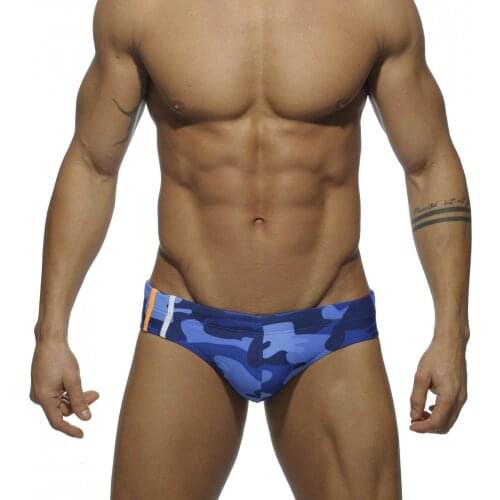 New Low waist camouflage sexy swimwear new summer men beach shorts swim briefs bikini men sports surf bathing swimsuit sunga