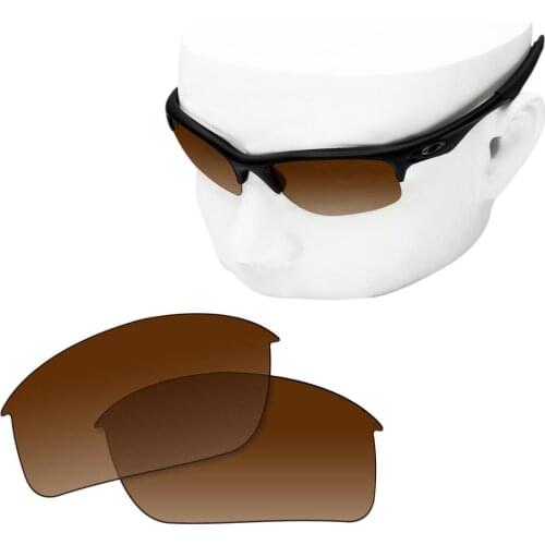 OOWLIT Polarized Replacement Lenses of Brown for-Oakley Bottle Rocket OO9164 Sunglasses