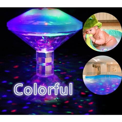 Underwater Lazy Spa Hot Tub Floating Sensory Colorful LED Light Bath Lamp Creative Swimming Pool Light Garden Decoration Lamps
