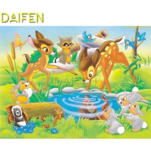 Full Square Diamond mosaic deer rabbit Raccoon squirrel forest DIY Diamond painting Cross stitch Full Round Diamond embroidery