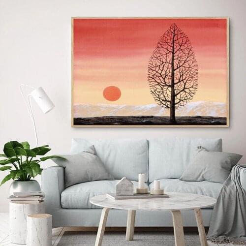 Retro Sunset Canvas Paintings Wall Art Prints Poster Living Room Decor Decorative Paintings On The Wall Home Decor