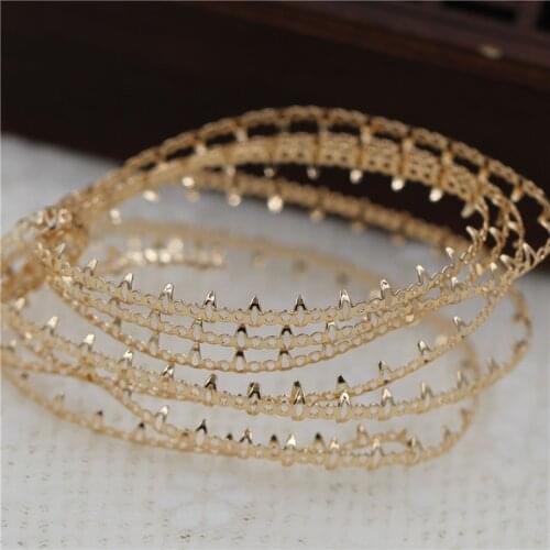 Sewing Gem lace 4MM pure copper Edging line gemstone pendant modeling line DIY hand-made material accessories Decorative stones