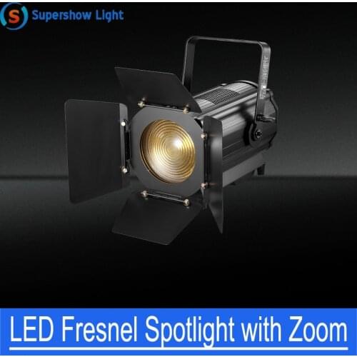 150W/200W/300W LED Fresnel Spotlight with Manual Zoom DMX512 Theater Studio Concert Stage Lighting DJ Disco Free Shipping