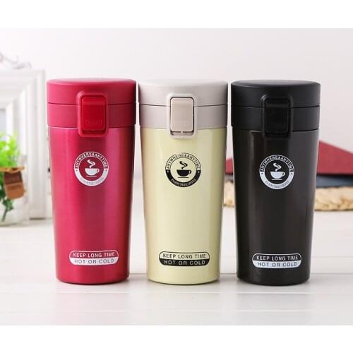 360ml Stainless Steel Coffee Thermos Cup Portable Car Vacuum Insulated Tumbler Outdoor Travel Vacuum Flask